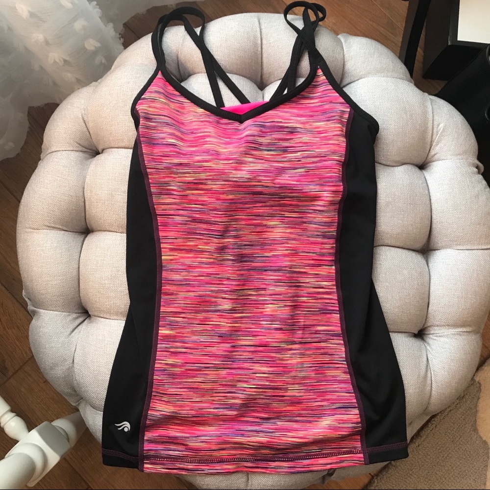 Ideology Cross-Back Activewear Tank Top Size XS